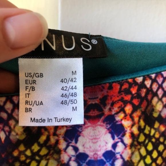 Venus Medium Off Shoulder Womens Flowey Long Sleeve Open Snake Print - Picture 5 of 10